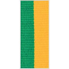 Ruban de cou vert-jaune