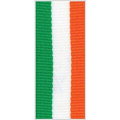 ruban de cou vert-blanc-orange