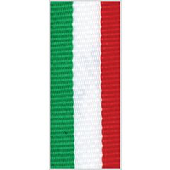 ruban de cou vert-blanc-rouge