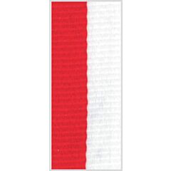 Ruban rouge et blanc